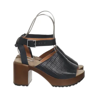 High heel sandals (Blue, Brown) from Calou Leather