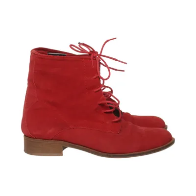 Laced boots (Red) from Taupage Leather