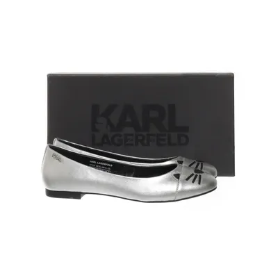Ballerinasko (Sølv) fra Karl Lagerfeld Læder