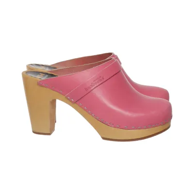 Clogs (Pink) from Swedish Hasbeens Leather