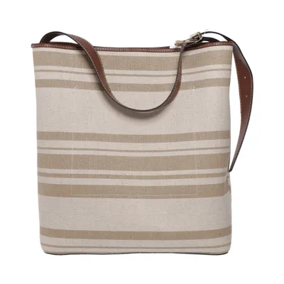 Shoulder-bag (Beige, Multicolored) from H&M Cotton