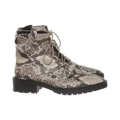 Laced boots (Multicolored) from Shoedazzle Leather