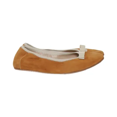 Ballerines (Marron, Beige) de Versace 1969 Daim