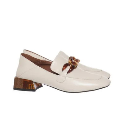 Loafers (Beige) Skinn