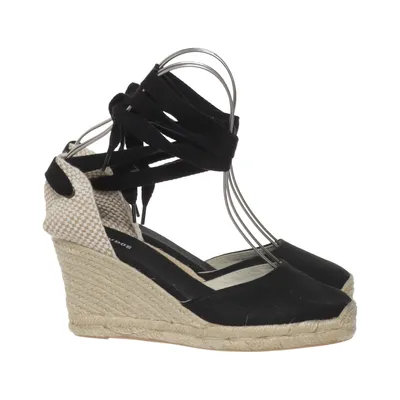 Keilschuhe (Schwarz, Beige) von Soludos