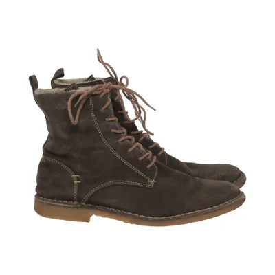 Laced boots (Brown) Wool