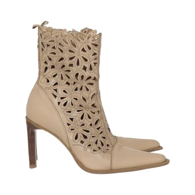 Heeled boots (Beige) from Bata