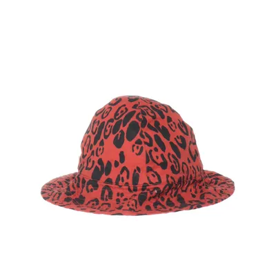 Bucket hat (Red, Black) from Mini Rodini Organic cotton