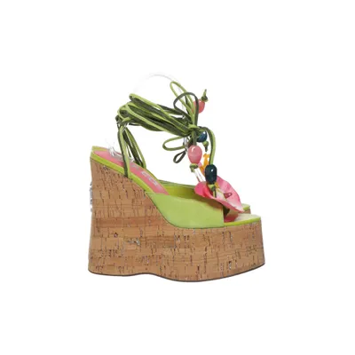 Chaussure compensées (Vert, Rose, Marron) de Naked Wolfe