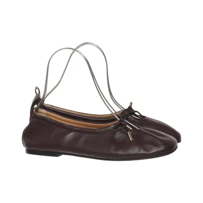 Ballet flats (Brown) from Alohas Leather