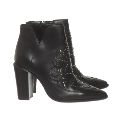 Bottes à talons (Noir) de Bronx Cuir