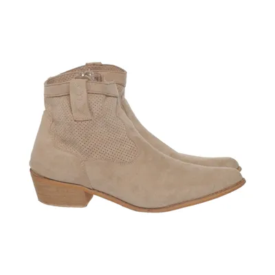 Heeled boots (Beige)