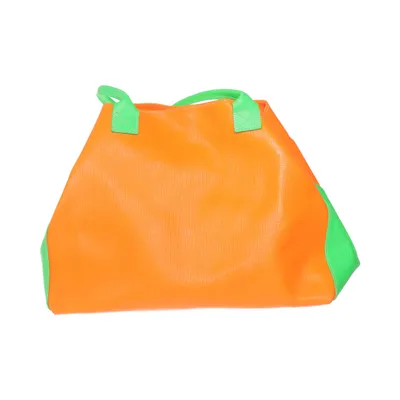 Handtas (Oranje, Groen) van Borse in Pelle