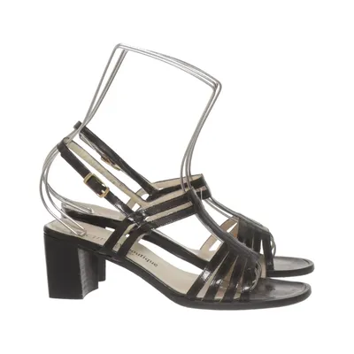 High heel sandals (Black) from Cherry Boutique Leather