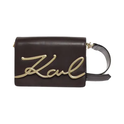 Schoudertas (Bruin) van Karl Lagerfeld Leer