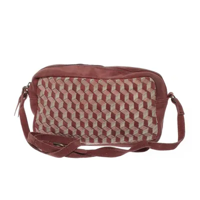 Shoulder-bag (Pink) from Bouchara Faux suede