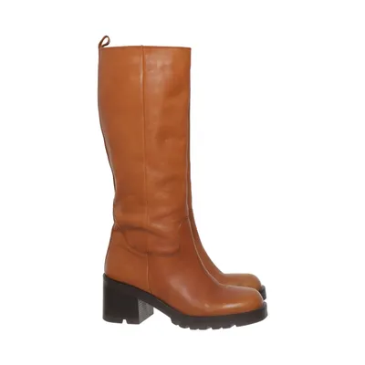 Boots (Brown) from Inuovo Polyurethane, Leather