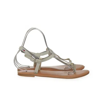 Sandals (Gray, Silver) from Hilfiger Denim Leather