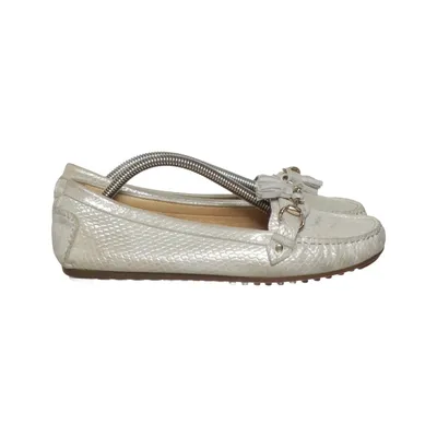 Mocassins (Zilver) van Novita Leer
