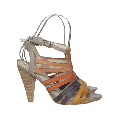 Sandales à talons hauts (Multicolore) de Dressmann Premium Collection Cuir