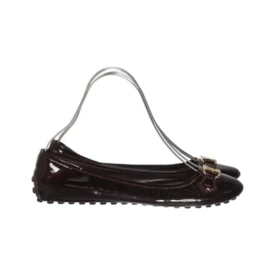 Ballerinas (Braun, Rot) von Louis Vuitton Leder
