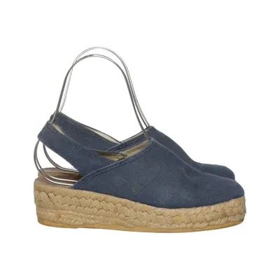 Espadrilles (Blauw) van Pina Colada Katoen, Leer