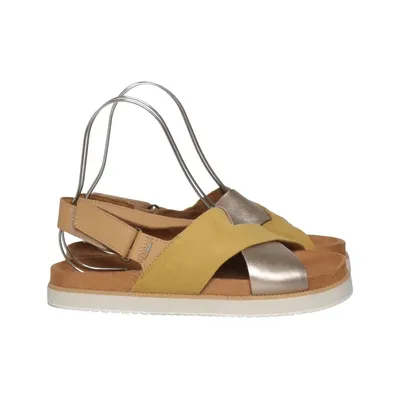 Sandals (Brown, Gold, Yellow) from Toms Leather