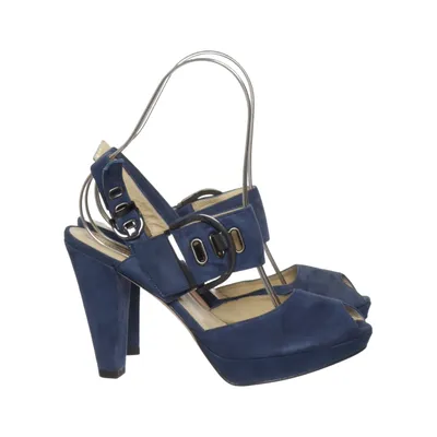 High heel sandals (Blue) from Luciano Barachini Leather