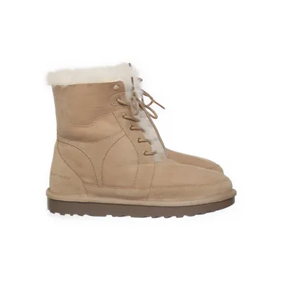 Veterlaarzen (Beige) van Hey Marly Leer