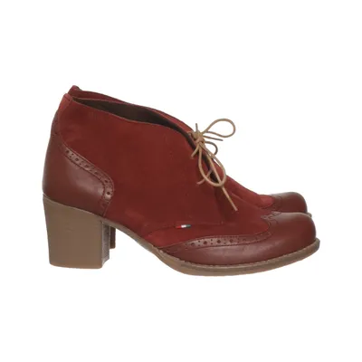 Heeled boots (Red) from Ragazza Polyurethane