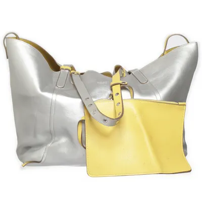 Handväska (Silverfärgad, Gul) från Zara Basic Collection