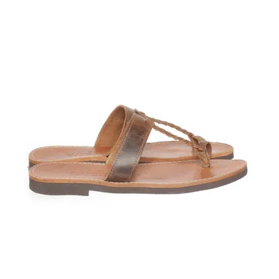 Tongs (Marron) de Klimatsakis Cuir