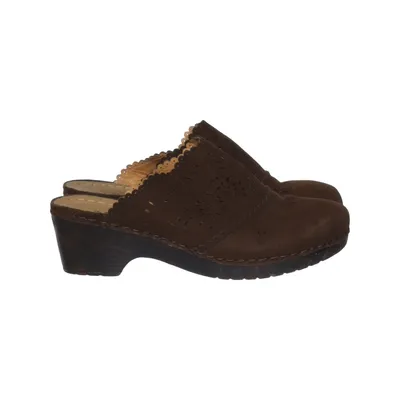 Mules (Brown) from Emma Leather