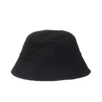 Bucket hat (Zwart) van Stronger Katoen