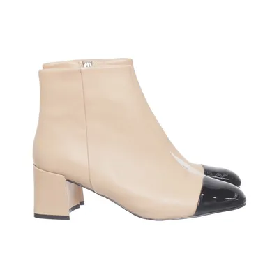 Stövletter (Beige, Svart) från Violeta by Mango Skinn