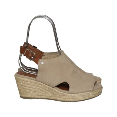 Chaussure compensées (Beige) de Linea