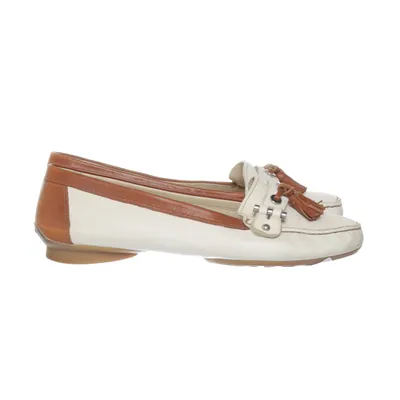 Loafers (White, Brown) from Geox Respira