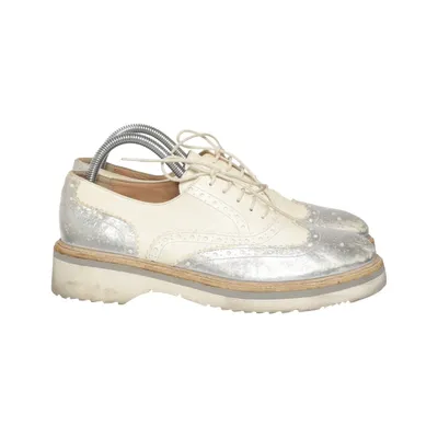 Brogues (White, Silver) from Laura Bellariva Leather
