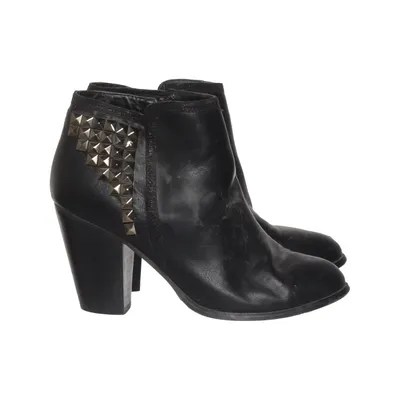 Heeled boots (Black) from Savita Leather