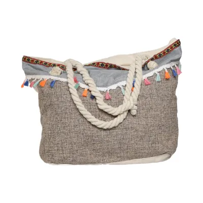 Beach bag (Beige, Gray, Brown)