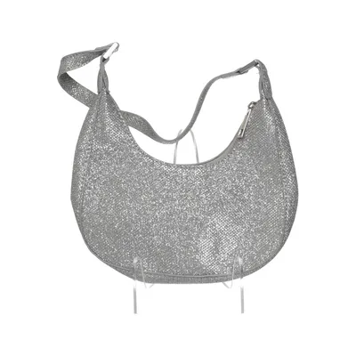 Handbag (Silver) from Glitter Metallic fiber, Polyester