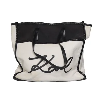 Canvas bag (Black, White) from Karl Lagerfeld