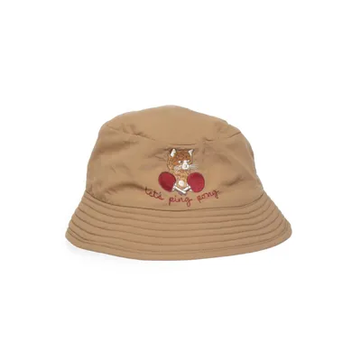 Bucket hat (Brown) from Konges Sløjd Nylon, Polyurethane