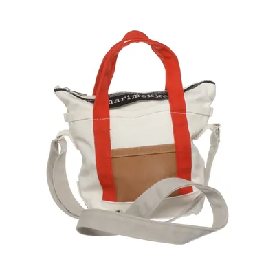 Shoulder-bag (White, Red, Brown) from Marimekko Cotton