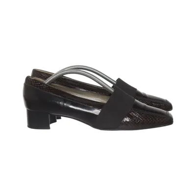 Mocassins (Marron, Noir) de Alexandria Cuir