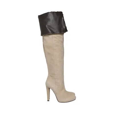 Boots (Beige, Brown) from MAI PIÙ SENZA Leather