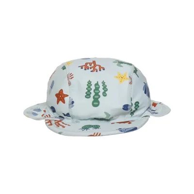 UV cap (Blue, Multicolored) from Kuling Elastane, Recycled polyester