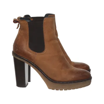 Heeled boots (Brown) from Tommy Hilfiger Denim Leather