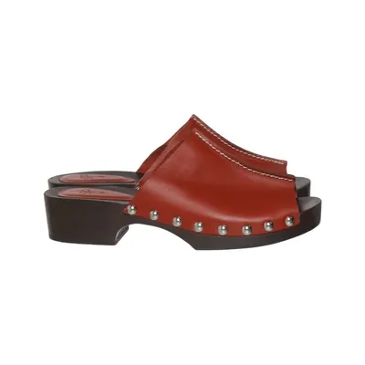 Clogs (Red) from Parfois Leather