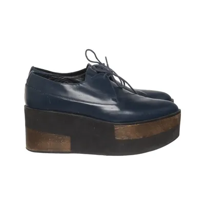 Chaussure compensées (Bleu) de Paloma Barceló Cuir